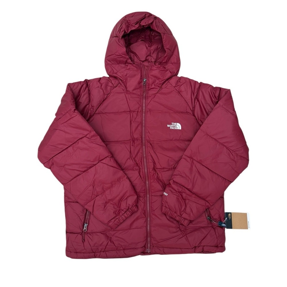 The North Face Hydrenalite Down Hoodie in a red/cordovan Men's Size XL